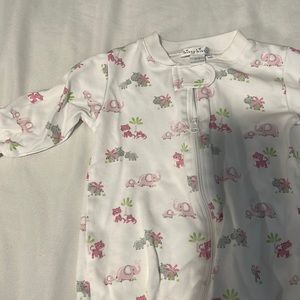 Kissy Kissy 3-6 month zipper footie pajama